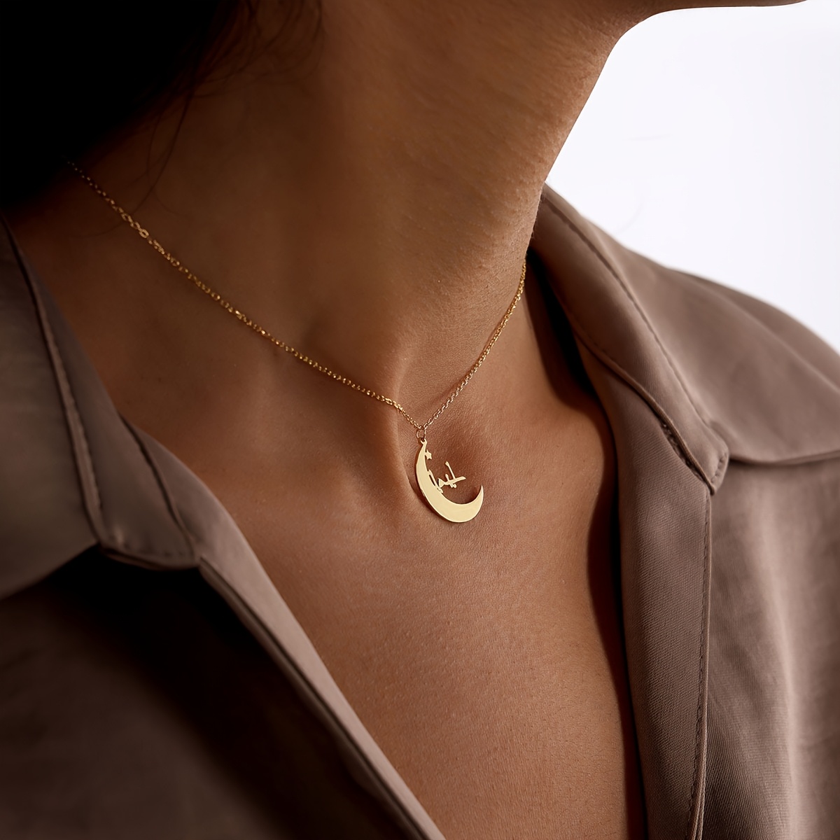Women's Moon Cat Star-Picking Clavicle Chain Necklace