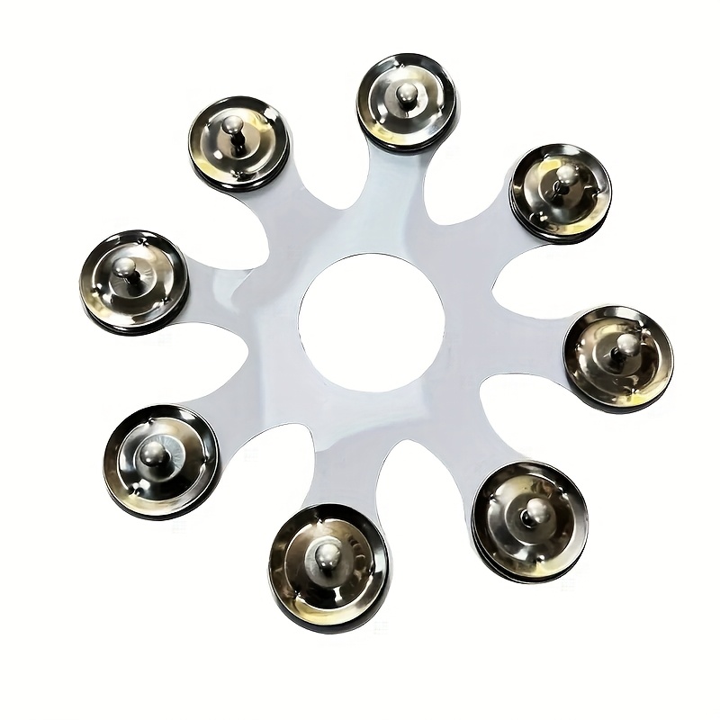 TEMU Drum Set Cymbal Bell Sound Effect Cymbal Drum Set Additions Hanging Cymbal Bell Improved Version Snowflake Cymbal Bell