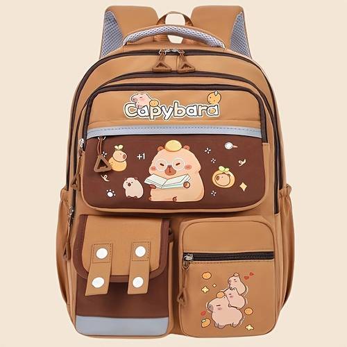 womens large capacity backpack with korean style geometric earth soft adjustable shoulder straps zipper closure practical pockets hand washable for travel work casual