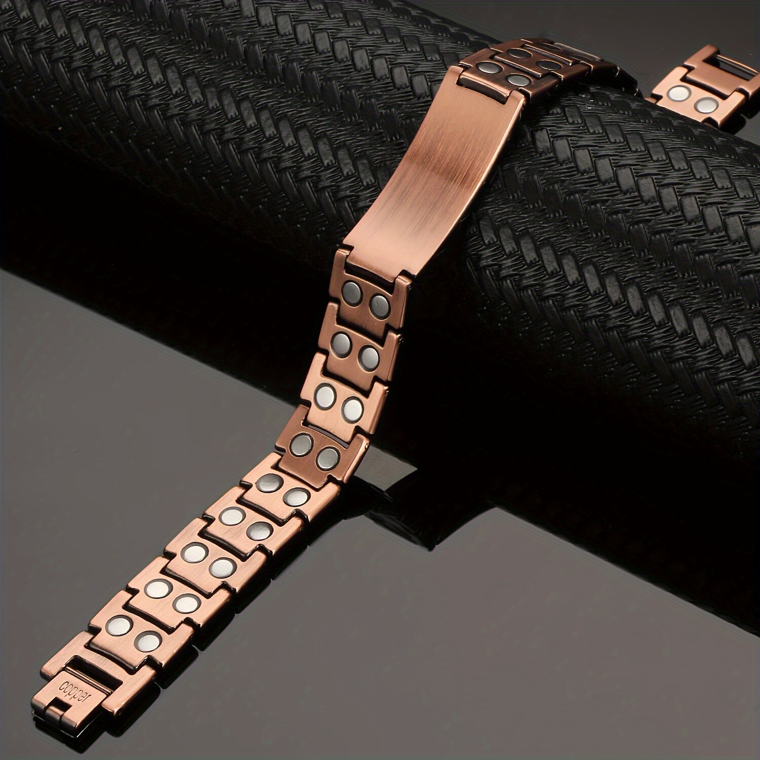 Men's Copper Cross Magnetic Bracelet with Adjustable Tool