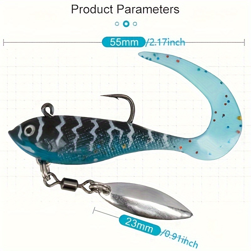 1pcs Fishing Lure 55mm Soft Lure Fishing Lures Soft Silicone Baits