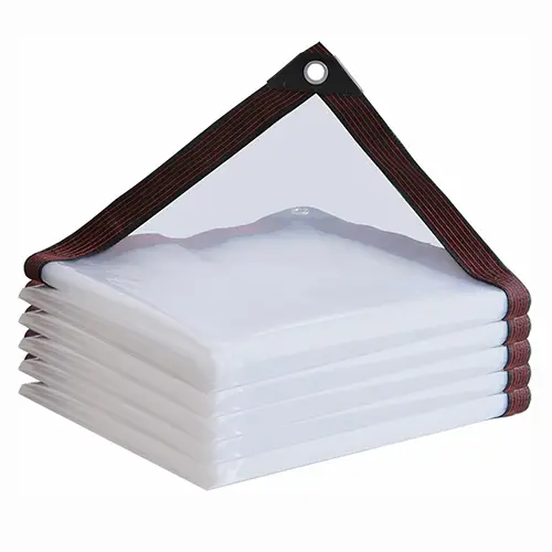 1pc uv resistant transparent tarp waterproof windproof dustproof plastic cover for gardens greenhouses succulents garden houses