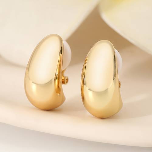 1pair european and american fashionable simple and beautiful exquisite copper ladies fashionable clip on earrings suitable for holiday parties dances christmas thanksgiving weddings engasynthetic gemstoneents daily wear