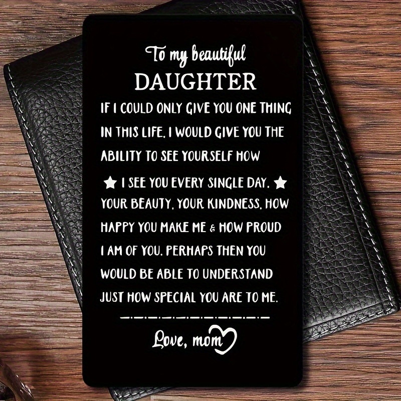 Personalized Customized Aluminum Alloy Gift Card Engraved Wallet