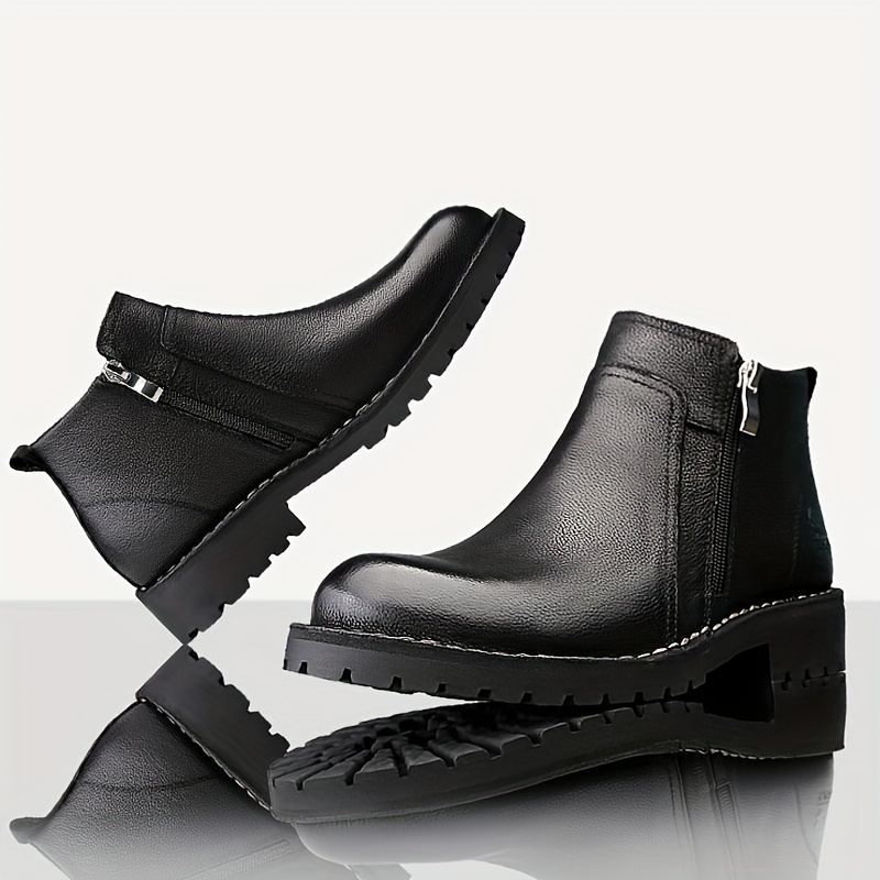 solid high top boots beck men s side zipper comfy non slip