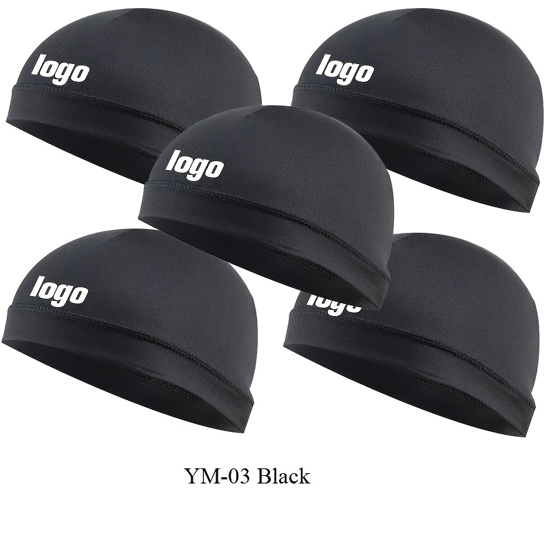 TEMU 5pcs Customizable Logo Unisex Beanie Hats, Outdoor Sports Soft Caps, Printable Team Names, Company Names, Personal Names, Club Logos