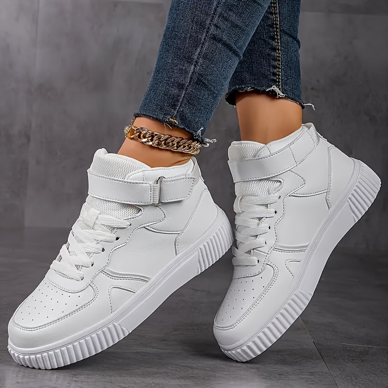 Women's Fashion High-Top Sneakers Multicolor Non-Slip Wear-Resistant  Outdoor Skateboard Shoes