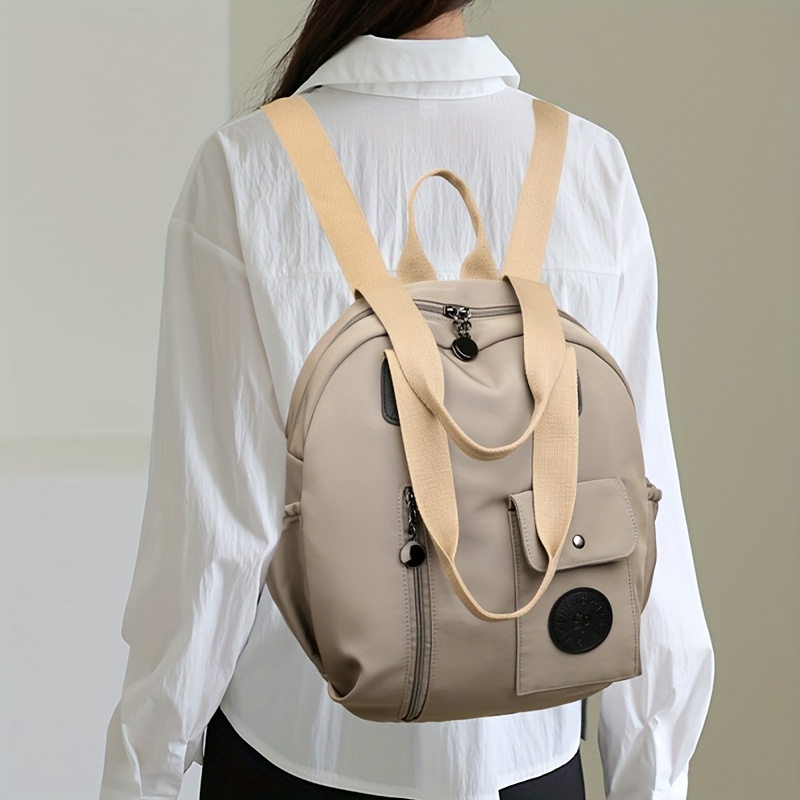 Moqueta de Mujer de Gran Capacidad Convertible - Bolso Trabajo de Nylon Resistente con Correa Ajustable, Cierre de Cremallera - Bolso Minimalista para Oficina, Viajes y Compras - Organizador Versátil, Bandolera Duradera, Ideal para Uso Diario