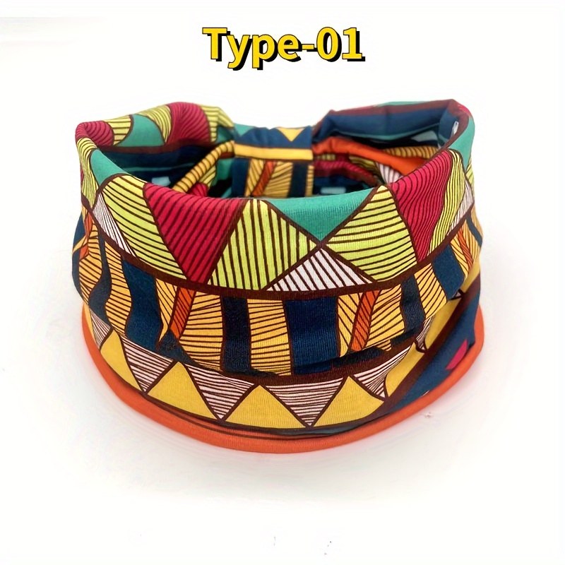 1/4pcs Bohemian Headbands For Women Elastic Wide Headbands Paisley Pattern Knotted Turban Headband Yoga Running Sports Sweatband Ladies Elegant Hair Additions