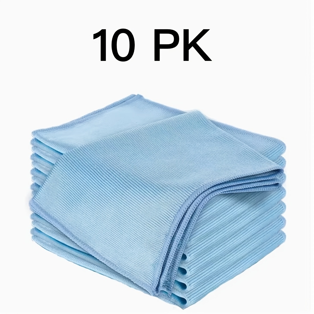 TEMU Microfiber Cleaning Cloths, Lint Free Quickly Clean Window, Glasses, Windshields, Mirrors, And Stainless Steel, Super Absorbent & Fast-drying,