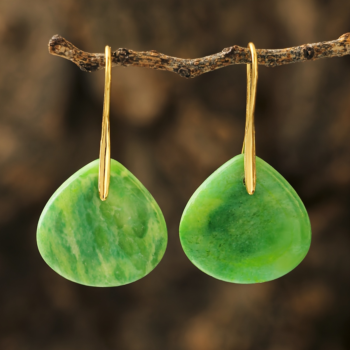 Spring Summer Colorful Stone Drop Earrings for Women