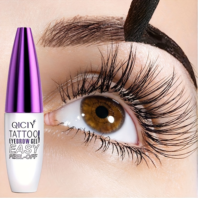 Waterproof Semi-Permanent Eyebrow Dye Gel - Long-Lasting, Smudge-Proof Brow Tint for All Light Beige Types, Tearing Eyebrow Cream, Music Festival/Party/Easter/Holiday Gift