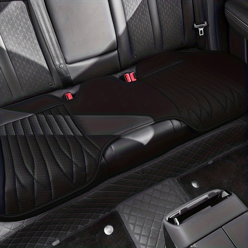 TEMU 1pc Leather Rear Car Seat Cushion, Lengthened And Widened Design, Fully Wrapped 3-seater Rear Cushion, Comfortable And Breathable, You , 6pcs