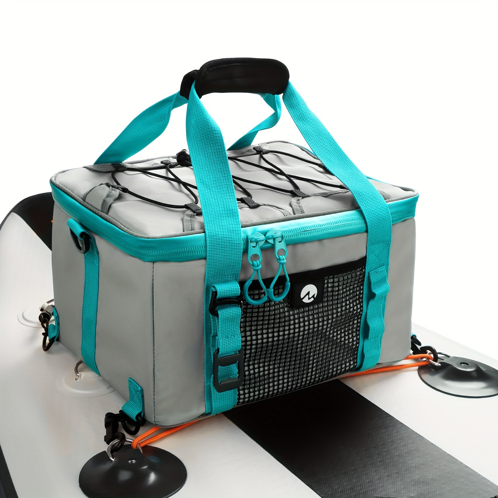 Waterproof SUP Cooler, Paddle Cooler Durable PVC Material Paddle Board  Deck Bag with Mesh Adjustable Straps, Super Capacity for Stan