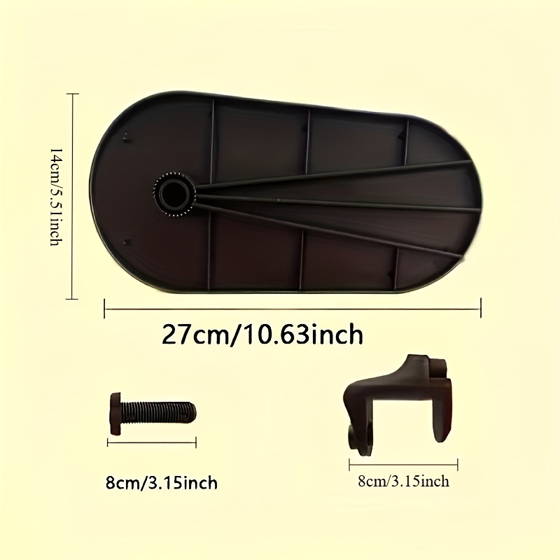 TEMU Extensor de escritorio de 3 piezas, extensible 180°, de resistencia, con tornillos y abrazaderas, soporte ergonómico para brazo y muñeca -