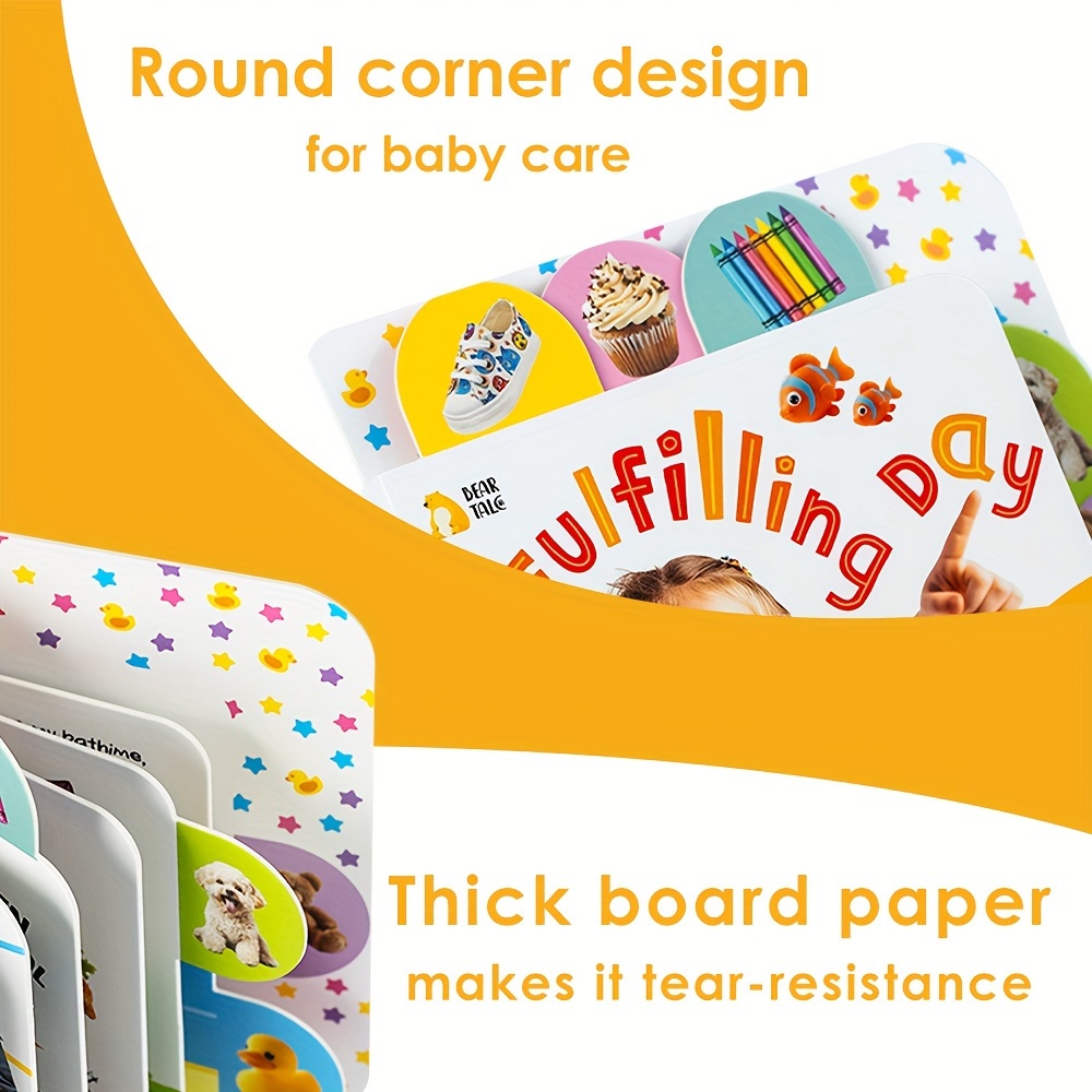 An Eventful Day, Early Childhood Word Learning Cognition Label Board Book, Perfect Ramadan Birthday Present for Kids, BEAR TALE