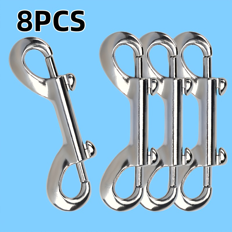 TEMU Durable Double-ended Snap Metal , Suitable For Indoor And Outdoor Use. Hardware Tools, Hardware Additions, Nut Clips, Dog Clips/traction