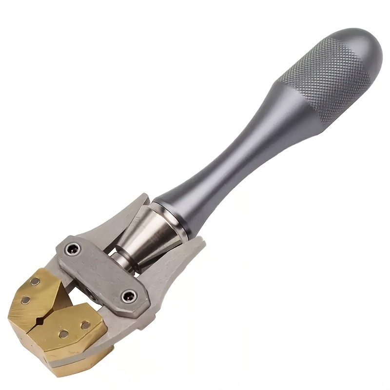 Image of 1pc High Quality Adjustable Hand Held Vise, Brass Jaws, Wire Working, Aluminum Alloy Hand Tool Clamp