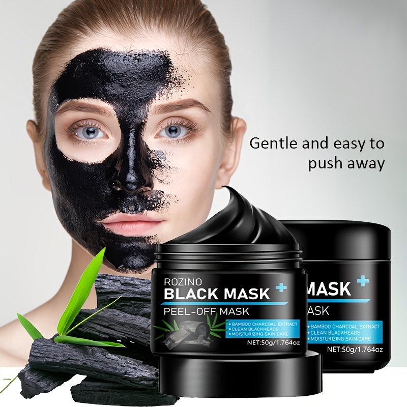 Instant Cleansing & Long-Lasting Oil Control: Bamboo Charcoal -Off Mask 50g. Formulated with Bamboo Charcoal, Jojoba Oil, Lemongrass, and Other Skincare Ingredients for Powerful Absorption. Dries Quickly Upon Application, Instantly Cleanses Pores