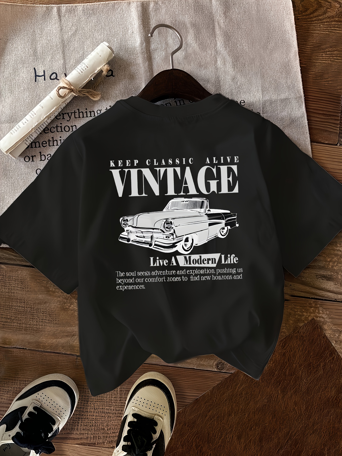 womens vintage car graphic print t shirt retro - Temu Canada, image size:800x1067
