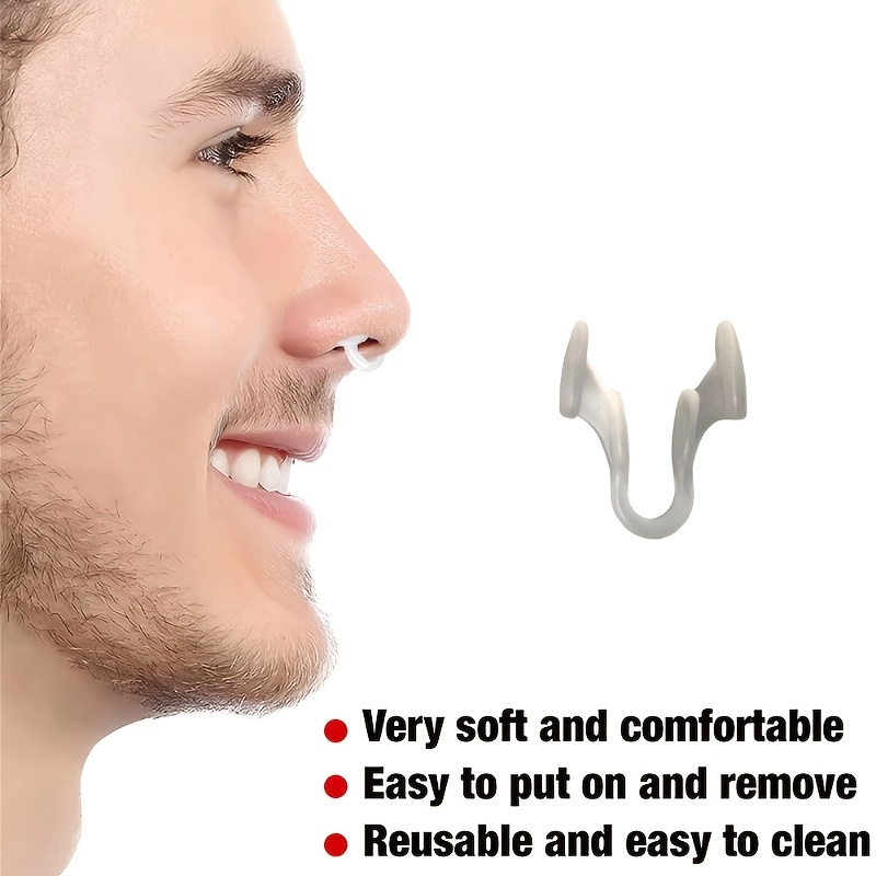 Battery-Free Mini Nose Clips, 1/3/9 Pcs Transparent White