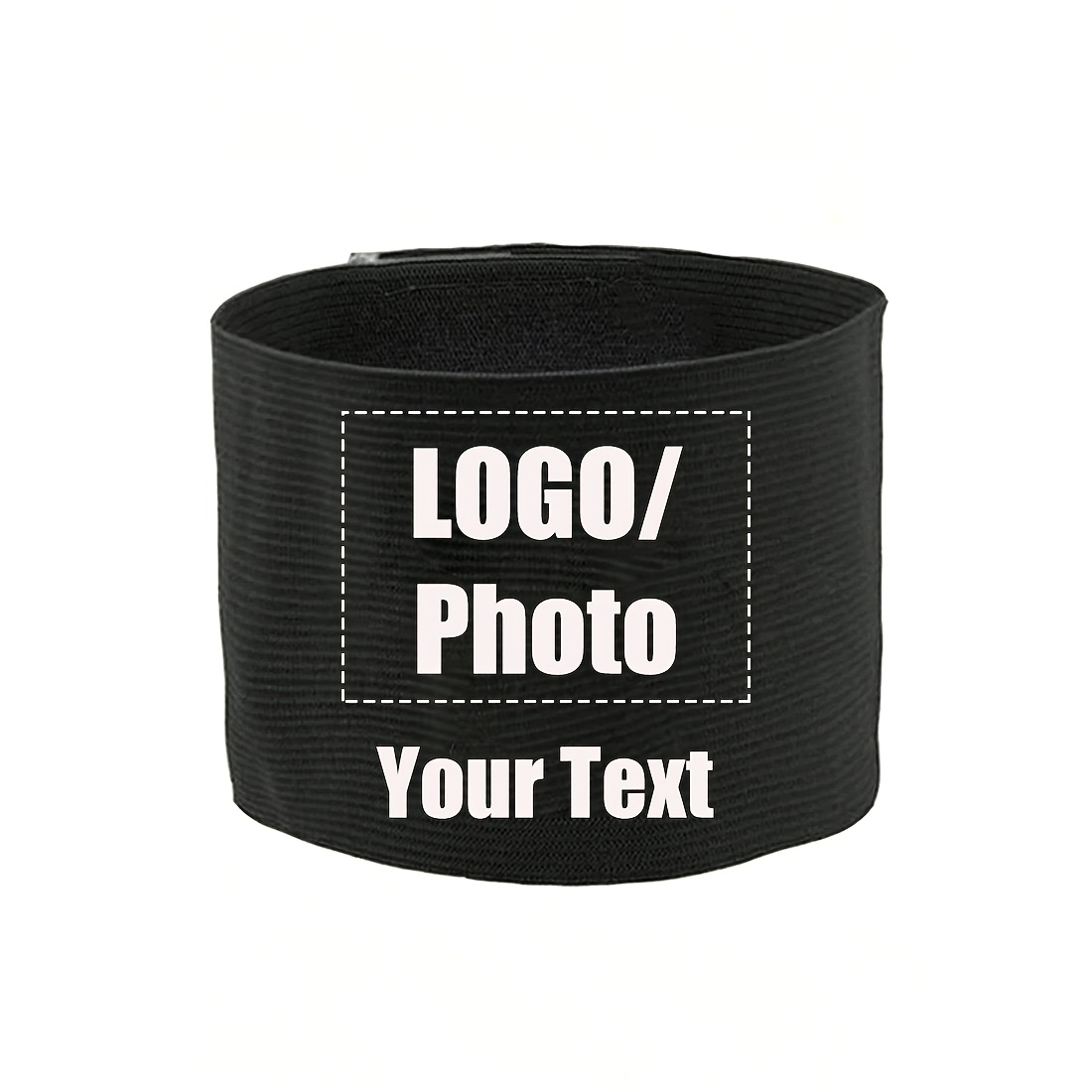 TEMU Customized Armband With Team Logo, Featuring Elastic And Solid-color Elastic Band. Customizable With Logo And Name. Suitable For Cycling,
