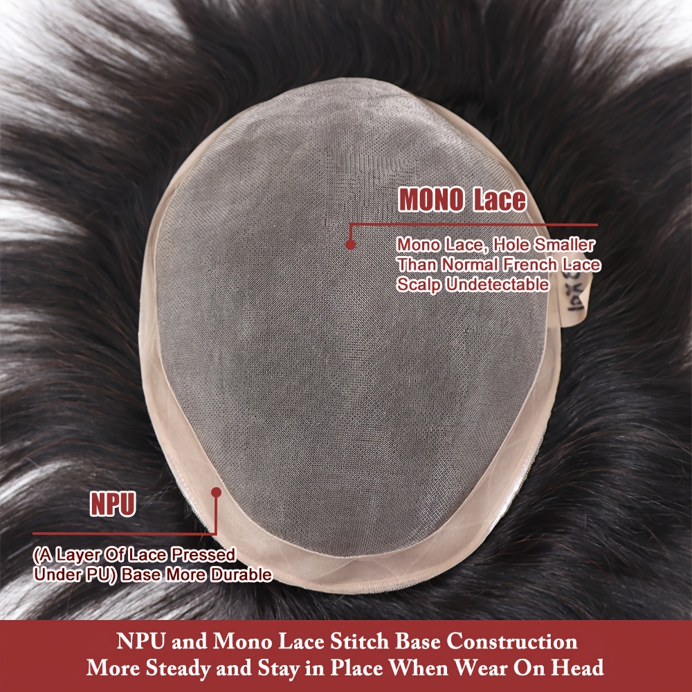 Toupet Cheveux Homme Synthétique Haute Température - Pièce Cheveux Naturelle Pour Calvitie, Cosplay, Halloween, Quotidien