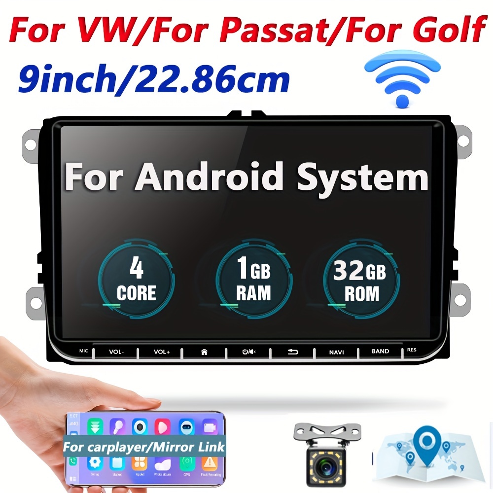 

1+32g For Vwfor For Golf Car Hd 9'' Capacitive Touch Car Mp5 -in Gps For For Fortouran For Car