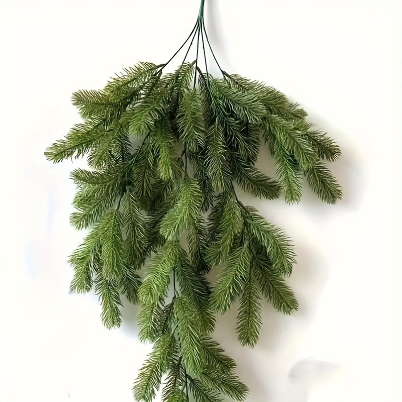 

2pcs Lifelike Pine - Artificial Greenery For Indoor & Outdoor Decor, Weddings, Seasonal Celebrations & Holidays, Weather-resistant