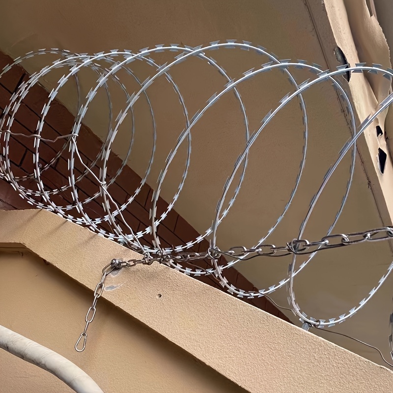 1 парче ограда од нерѓосувачки челик со , заштитна жица за двор, жица за ѕидови, заштитна мрежа за огради за пасишта, метална мрежа против качување и кражба, мрежа за заштита на градинарски растенија, мрежа за изолација на добиток Детали за производот 6