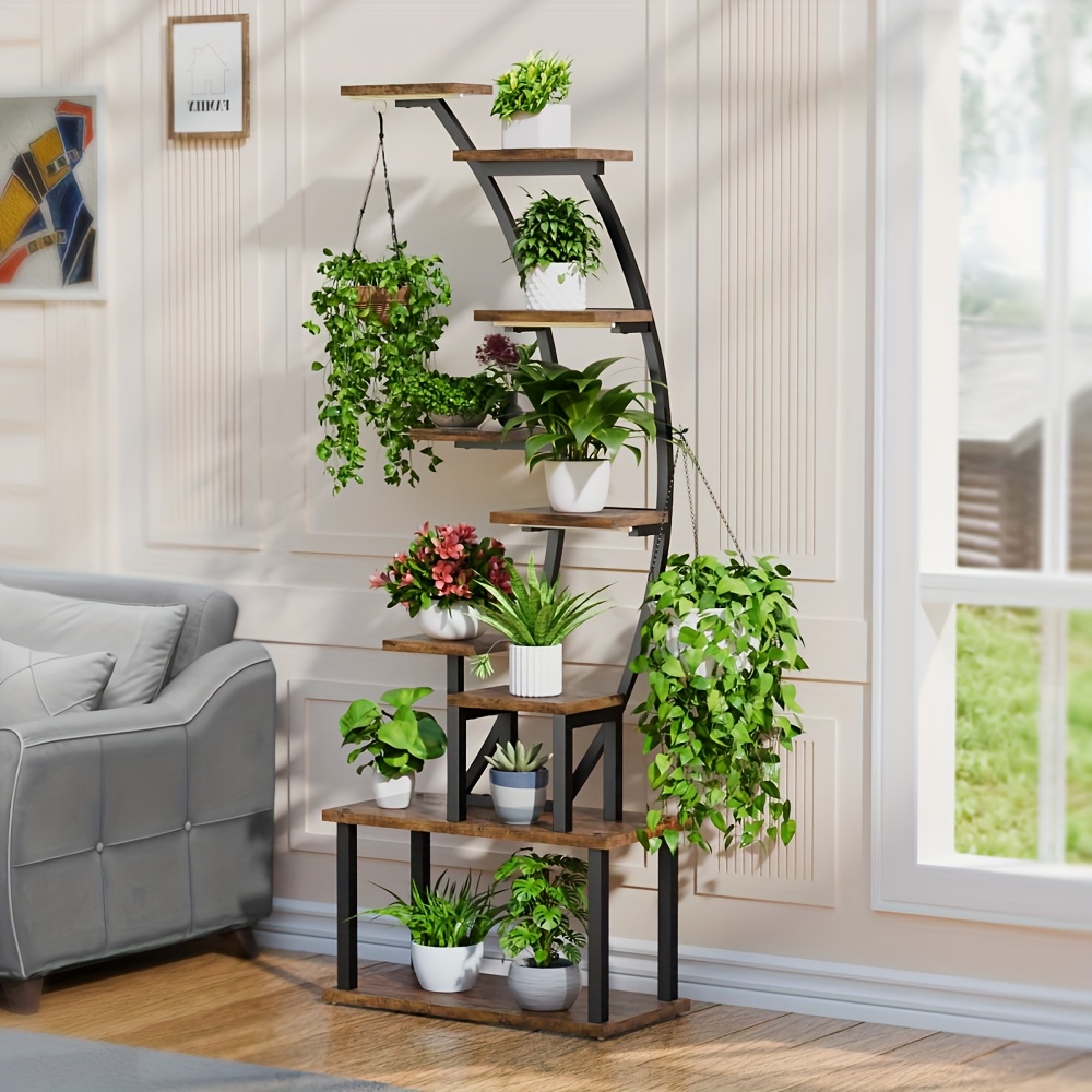 4 Tier Plant Stand Indoor, Plant Stand Corner Plant factory Shelf Display.