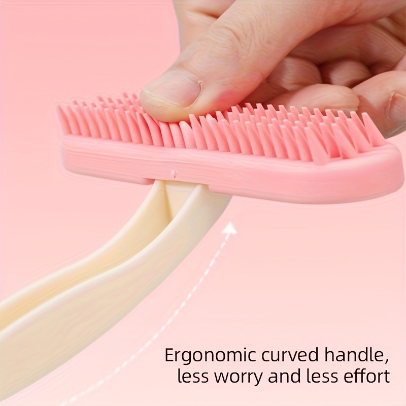 Silicone Pet Grooming Brush with Soft Bristles & Heart-Shaped Head - Gentle Detangling & Massaging Brush for Cats, Dogs, Rabbits, Guinea Pigs - Non-Shedding, Durable, Pet Grooming Supplies, Pet Grooming Brush