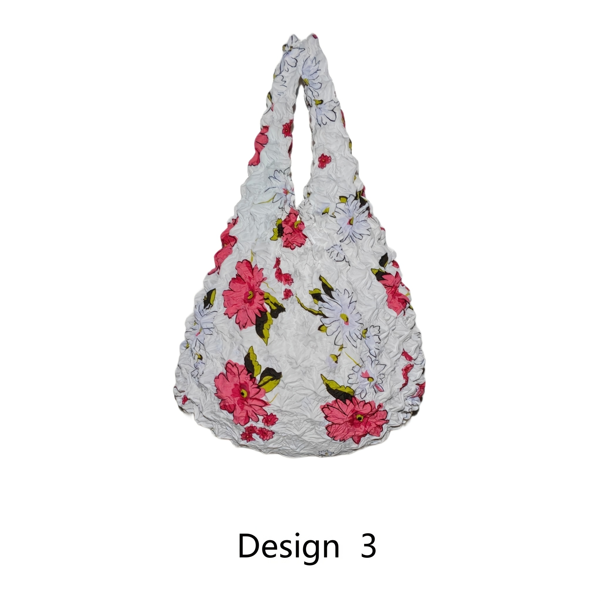 TEMU [ Bag] New Bubble Shopping Bag | Large Capacity Retractable Tote, Elastic And Machine Washable Grocery Bag For Travel, Shopping And Daily , 1pc