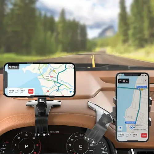 universal multi functional car phone mount holder instrument panel with anti shake navigation adjustable angle and for