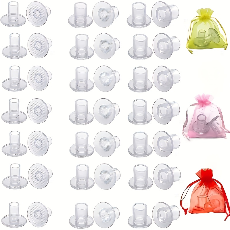 24pcs grass grip heel covers transparent heel protectors for   grass and     suitable for weddings competitions formal occasions   sizes   8pcs each
