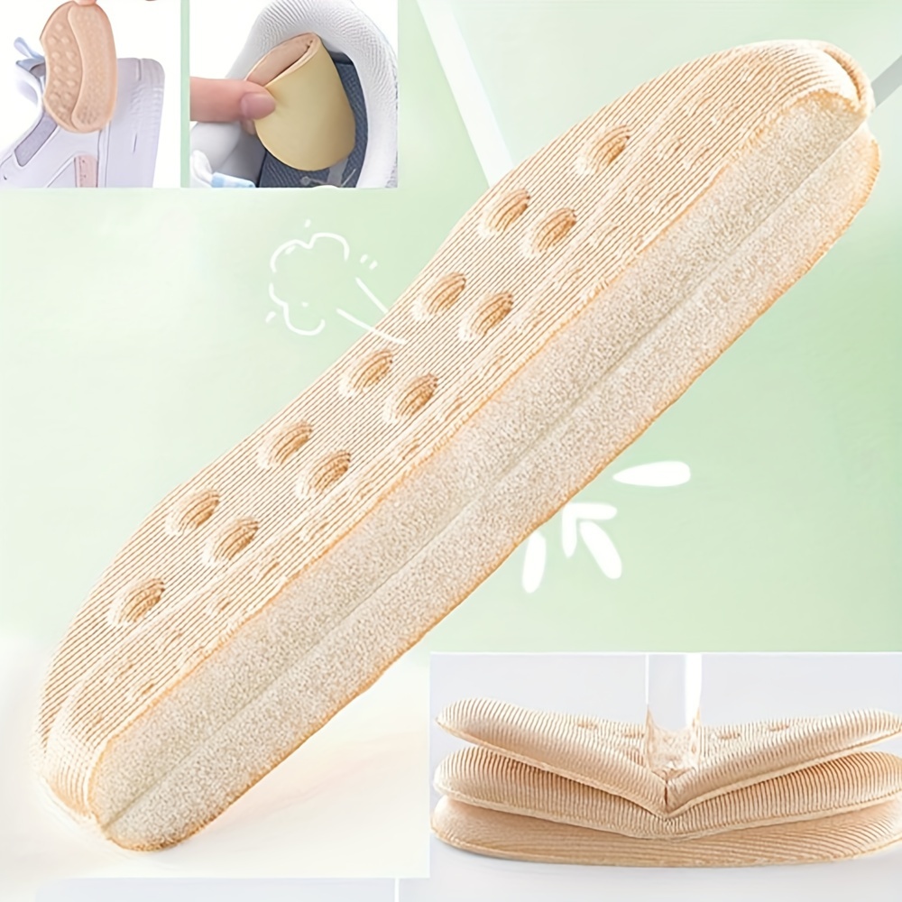4/8/12pcs Heel Sticker, Memory Foam, Anti-Drop, High Heel Shoes Heel Anti-Wear Foot Sticker, Big Change Small Artifact, Loafer Shoes, Leather Shoes, Half Size Pad, Change One Size, Half Size, Length 3.51in/9cm, Width 1.97in/5cm for Heel