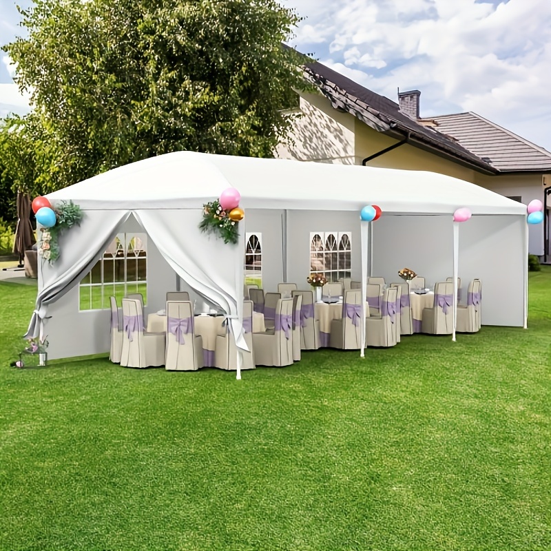 

10x30' Outdoor Garden Gazebo Wedding Party Tent Canopy Marquee With 8 Removable Sidewalls