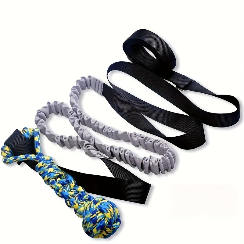 TEMU Jouet de Traction pour Chien Extérieur – Corde Nœud Durable pour Chiens de Taille Moyenne à Grande | Design Interactif Suspendu | Nettoyage des
