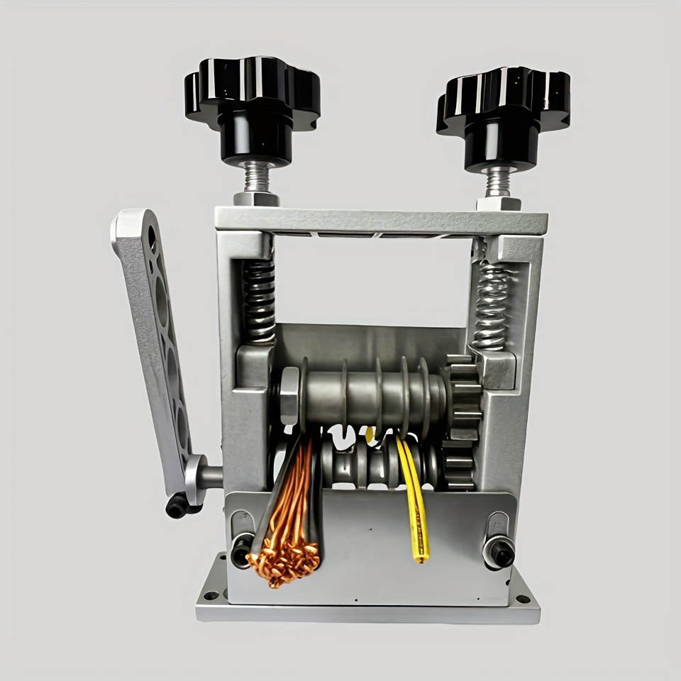 Manual Wire Stripper, Portable Construction, Efficient Wire Stripping Tool, For Recycling, Includes Hardened Blade, Material, No Battery Required