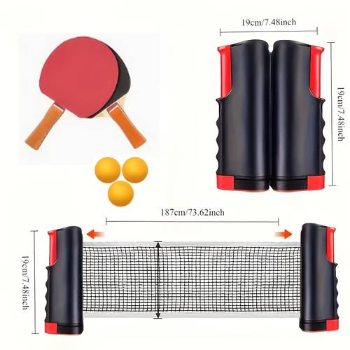 table tennis training equipment set with paddles balls complete practice kit for gym schools clubs table for players of skill levels