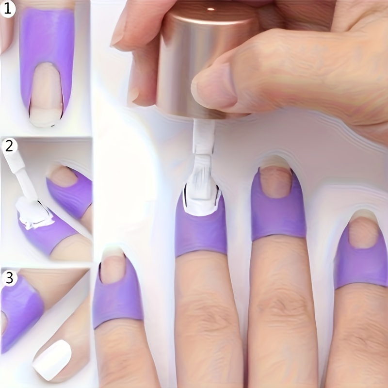 

Ensemble de Protecteurs de Vernis à Ongles en de U, Gardes Cuticules Flexibles à Détacher pour Manucure, Estampage & Peinture, Protection de Réutilisable, Tailles & Couleurs Assorties