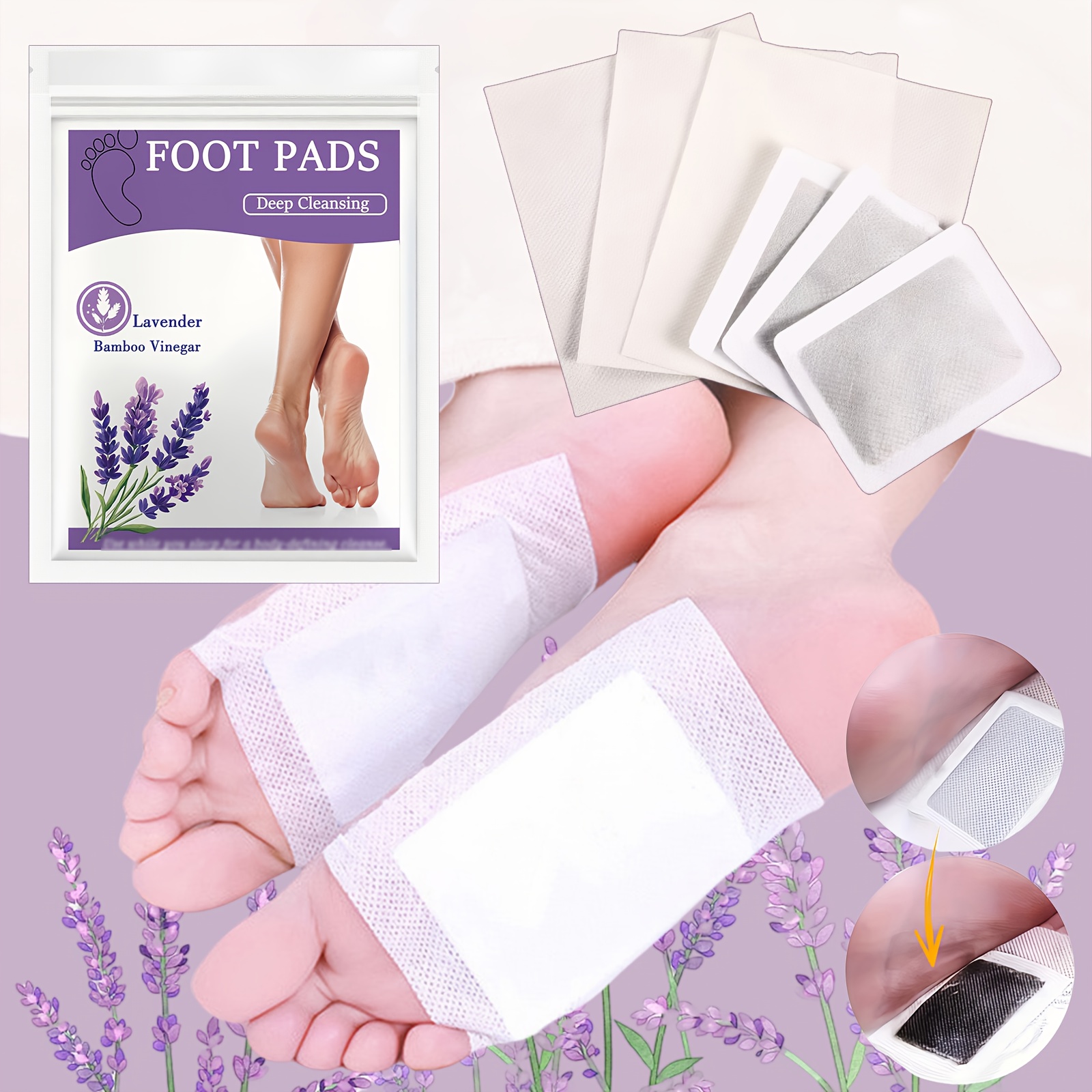 10 stck lavendel fupflaster bambus essig ingwer - Temu Switzerland