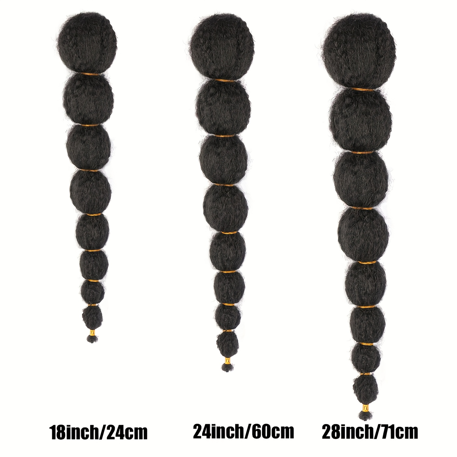 1 pack bubble ponytail hair extensions s natural textured synthetic   human like   to install secure hold versatile for everyday special occasions stylish updo accessory   buns secure installation hair accessories details 1