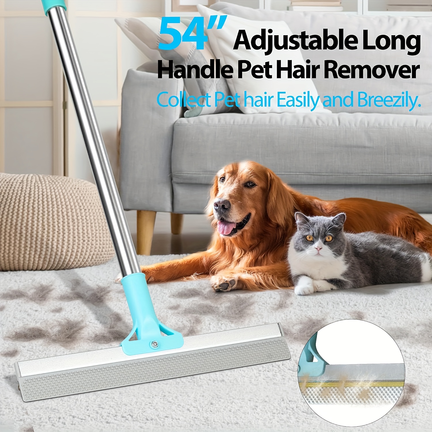 2025 in carpet rake pet hair remover 54 Temu Australia