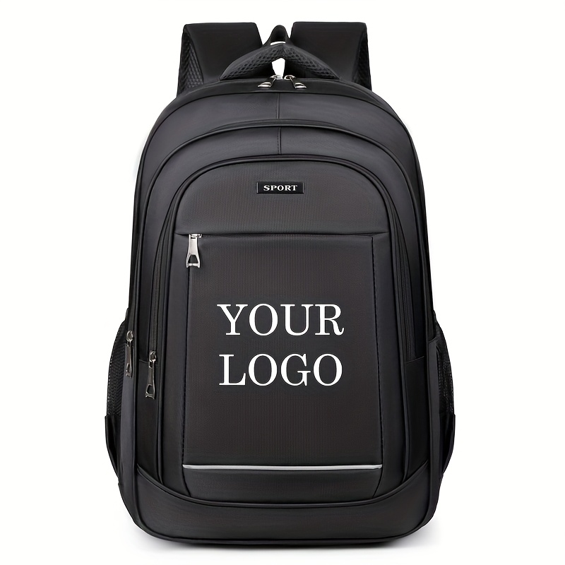 E-shop Personalisierter Rucksack mit Namen, Text Foto – Handgefertigter DIY einfarbiger minimalistischer Rucksack mit großem Fassungsvermögen,