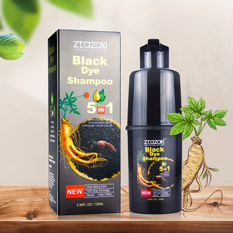 TEMU Quickly Cover White Hair, Large Bottle, Can Dye Colors, Unisex, , Natural Plant Pigments