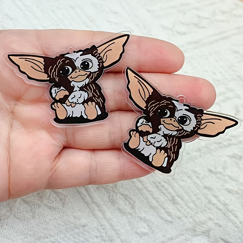 

10 Cute Acrylic Dog Ornaments, Animal Pendants, Diy Earrings, Badges, Keychains, Handmade Accessories, Fashionable Party And Holiday Decorations, Cartoon Animal Themed Jewelry Making Supplies