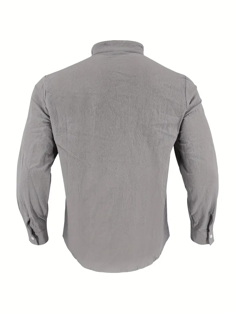 mens elegant linen v neck long sleeve t shirt with cross strap detail breathable regular fit for casual outdoor evening wear spring summer fall versatile top casual wear tee tshirt linen fabric t shirts Product details 39