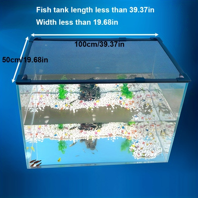 DIY Fish Tank Lid Protection Net X Prevents Fish from  Jumping and Preventing Fish, Reptiles, Turtles and Other Animals from  Escaping