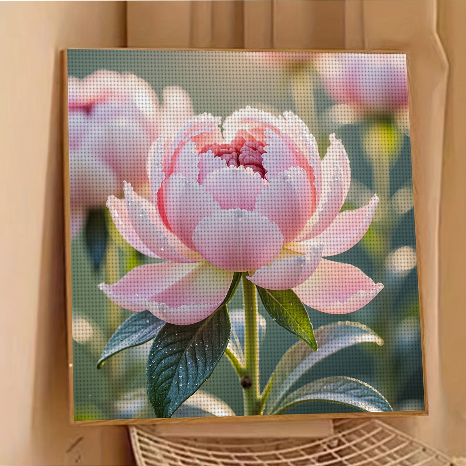 Frameless 11CT/14CT Printed Fabric Cross-Stitch Kit for Adults